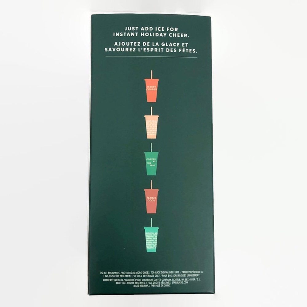 SOLD Starbucks Limited Holiday 2019 Reusable Cold Cups - Picture 3 of 4